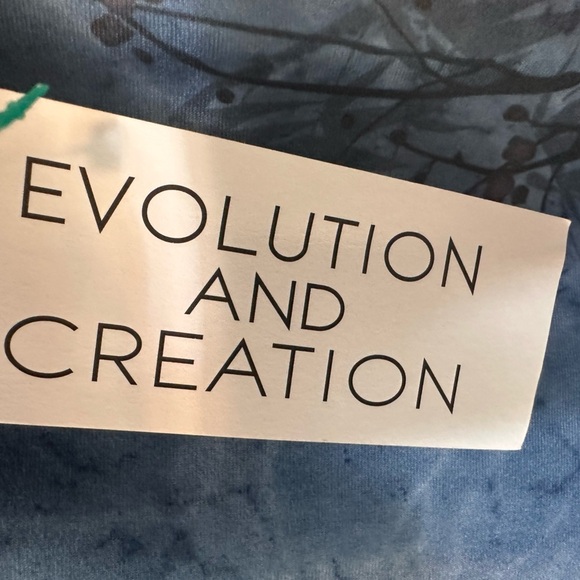 Evolution and Creation Floral Blue Skull Leggings NWT - Picture 7 of 9